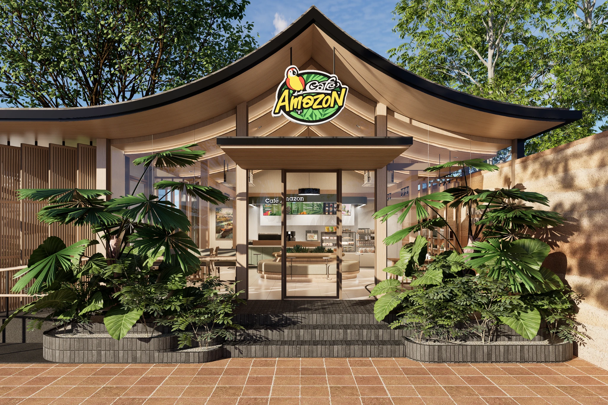 AMZ // BPK — Entrance and roof profile