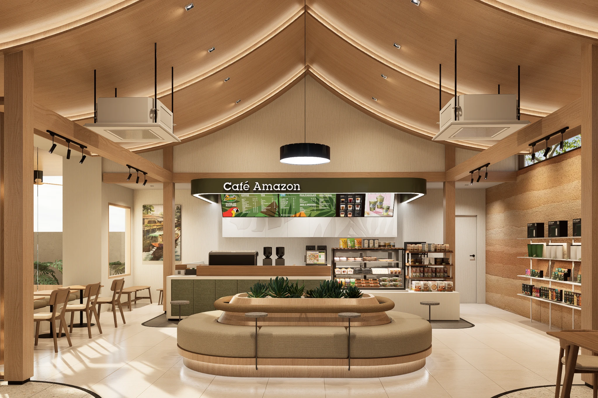 AMZ // BPK — Interior roof and counter