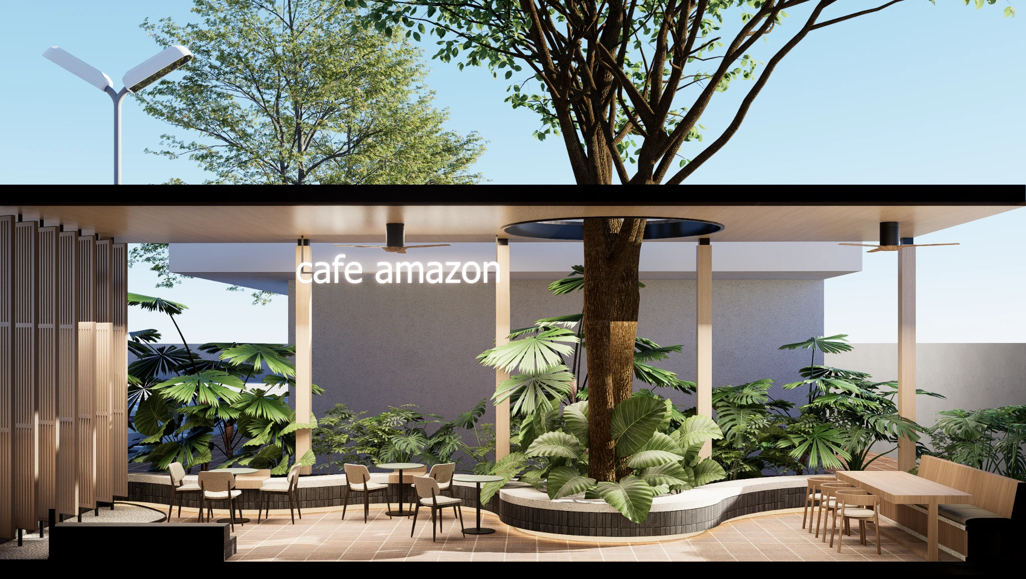 AMZ // BPK — Courtyard elevation