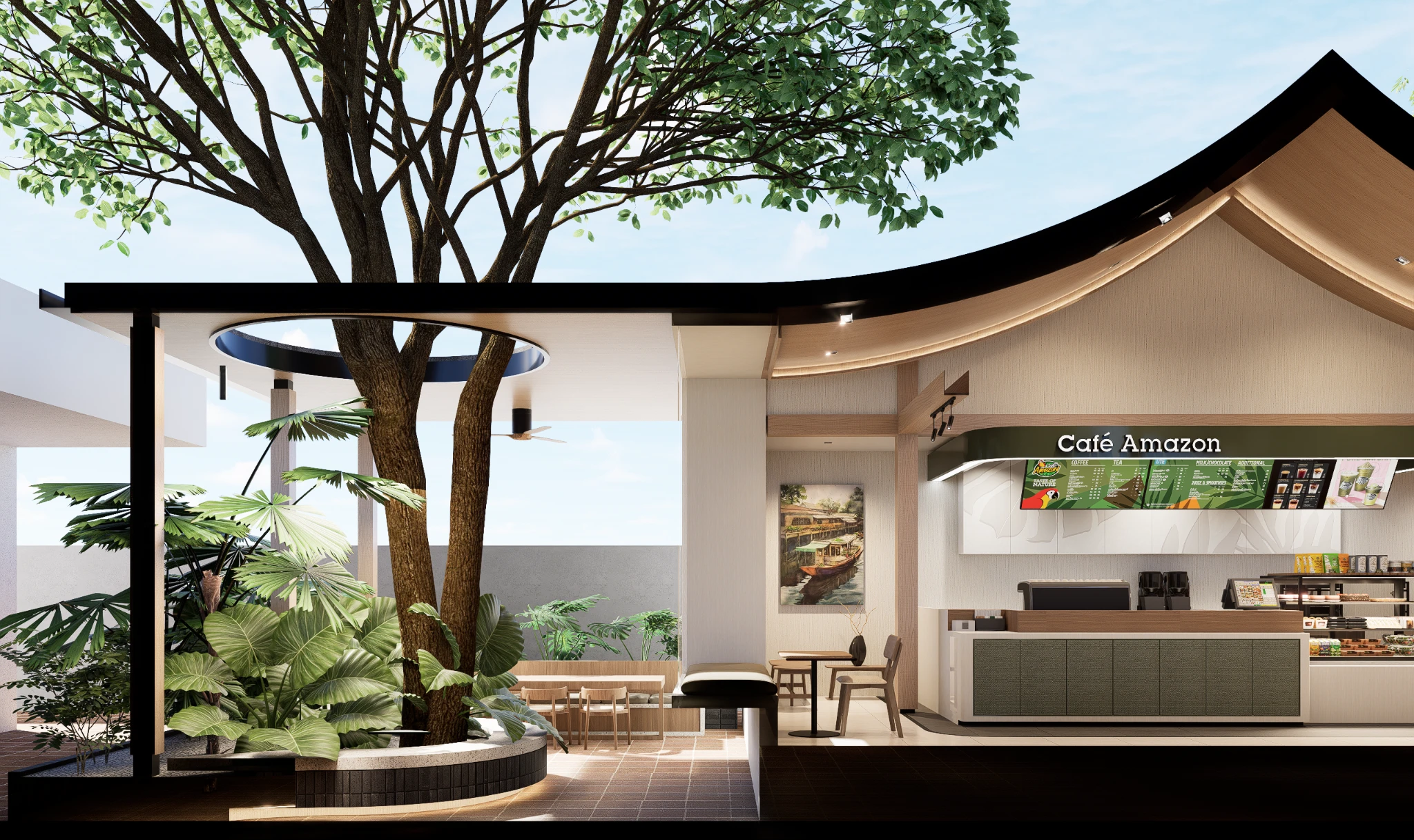 AMZ // BPK — Courtyard and roof
