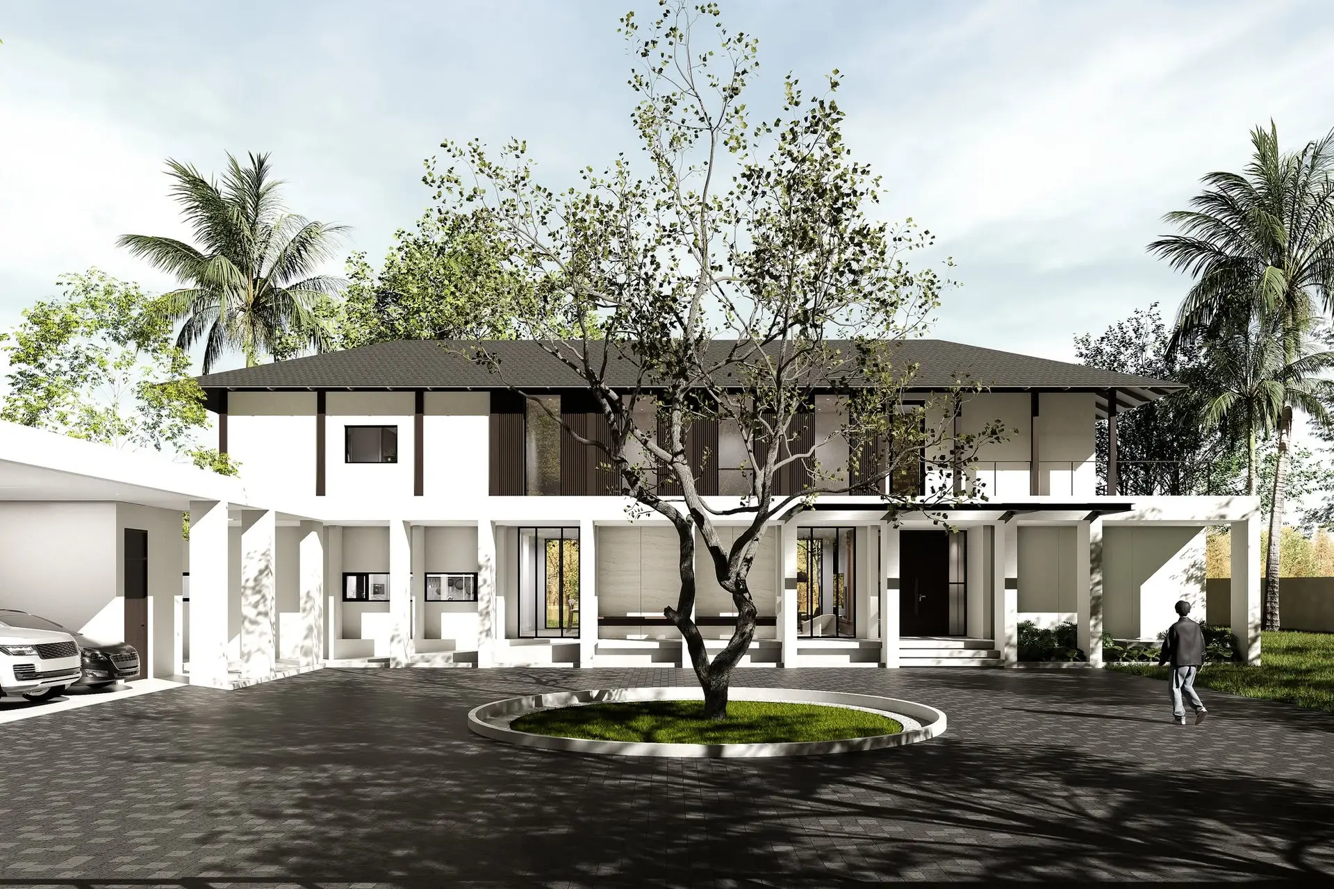 Rest and River House front elevation