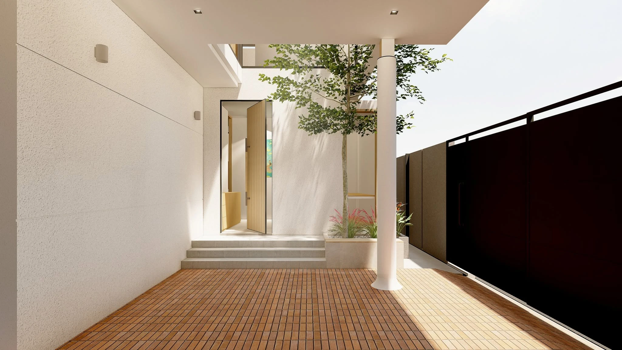 Entrance courtyard
