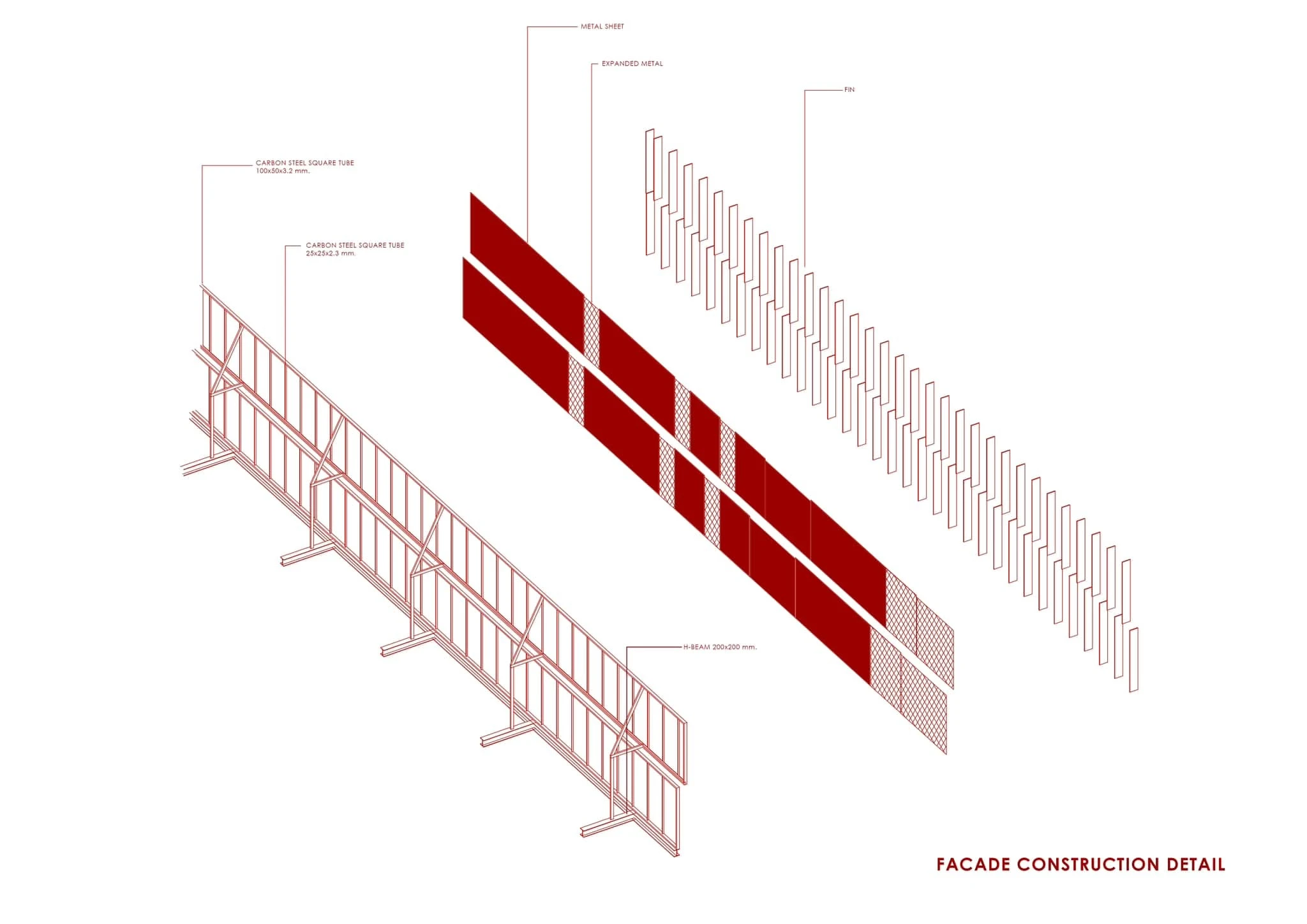Showroom Renovation NX — Facade components